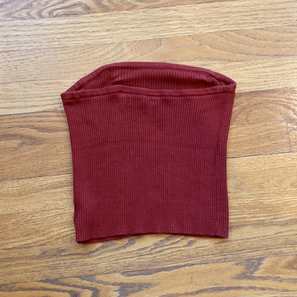 Sweater Ribbed Tube Top - Picture 3 of 3